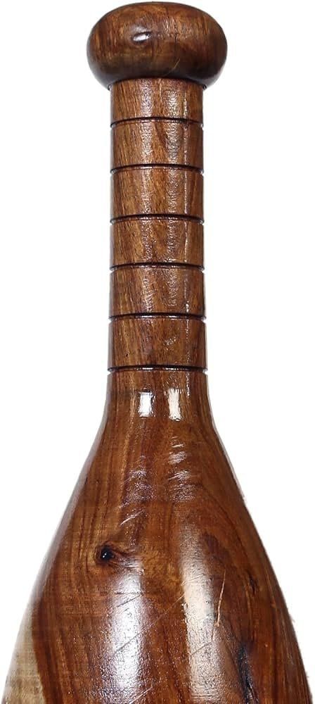 Hashco Sports Wooden Oval Shape Mugdar (4KG) | Indian Clubbell Karla Kattai Gada - Image 3