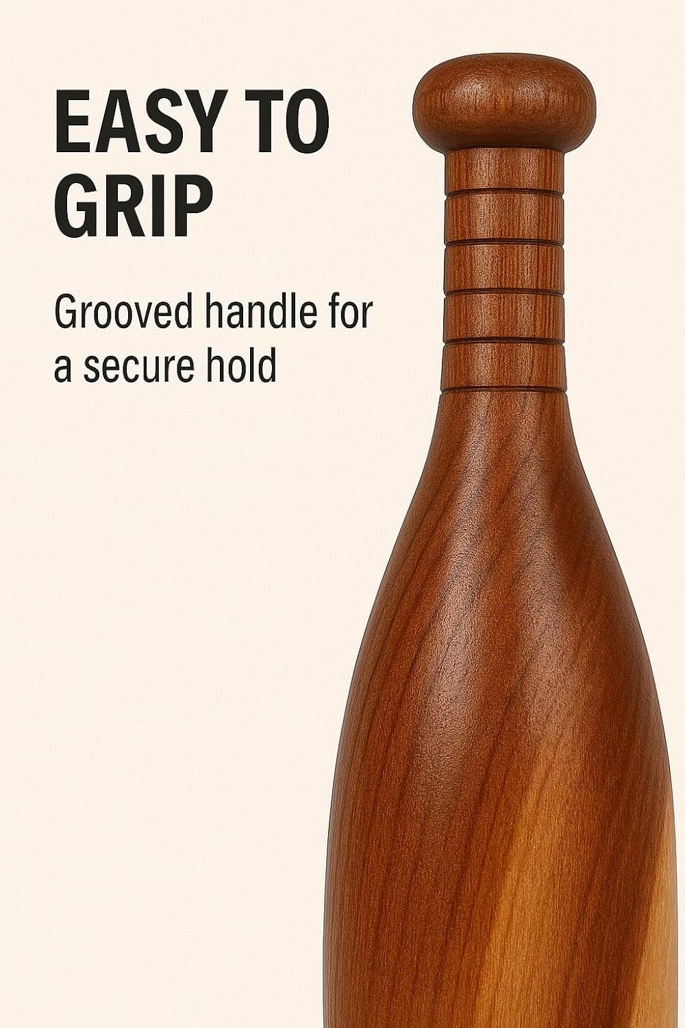 Wooden Oval Mugdar | Handcrafted Indian Workout Tool by Hashco Sports - Image 6
